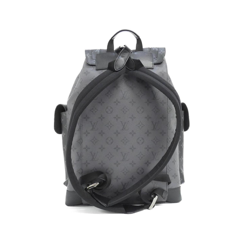 Louis Vuitton Black Coated Canvas Backpack (Pre-Owned)