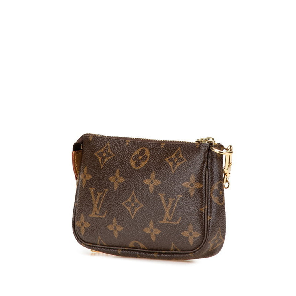 Louis Vuitton Brown Pvc Leather Pochette Pouch (Pre-Owned)