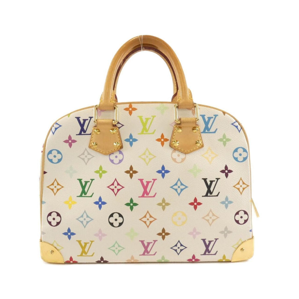 Louis Vuitton Beige White Coated Canvas Handbag (Pre-Owned)