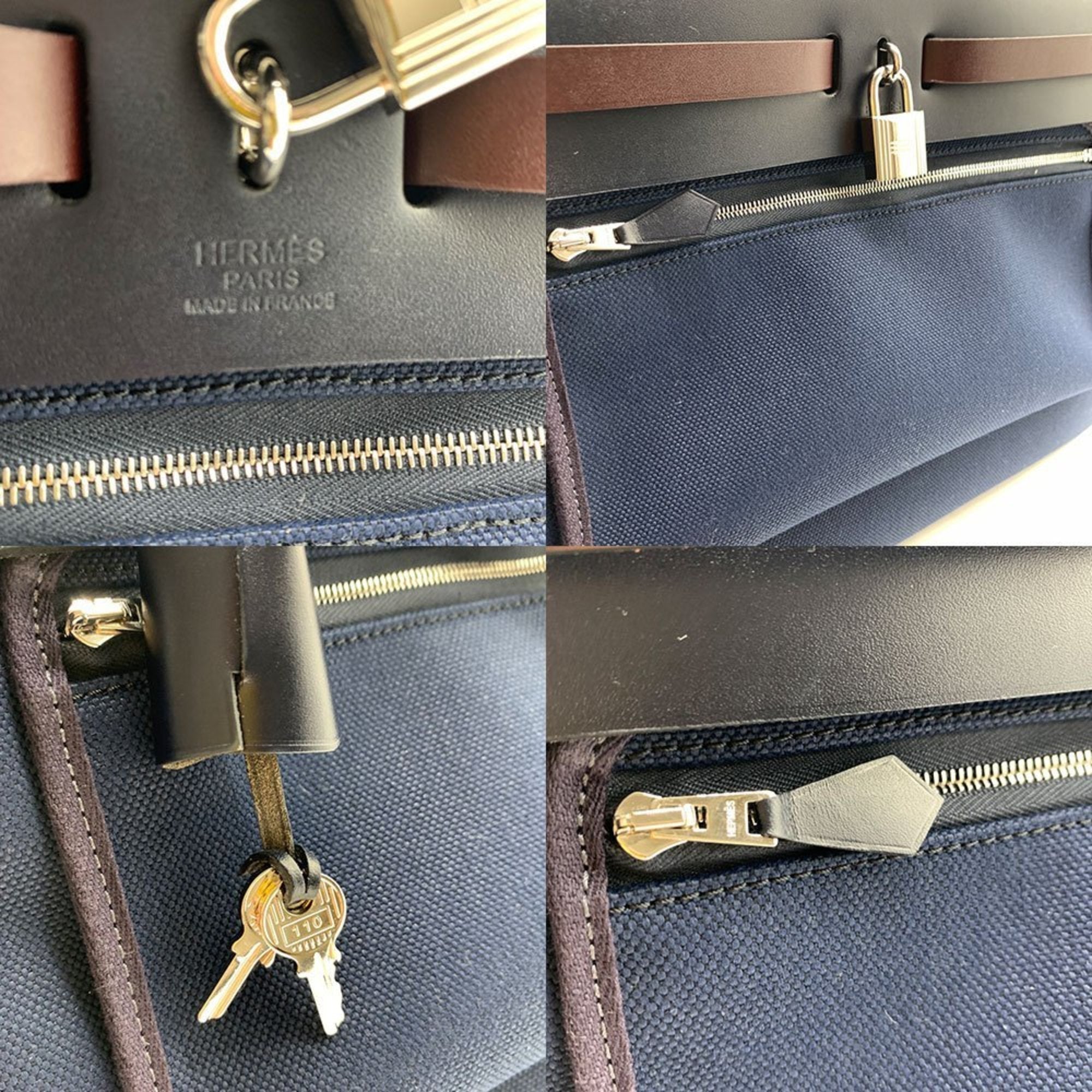 Herbag Zip Leather and Toile 31