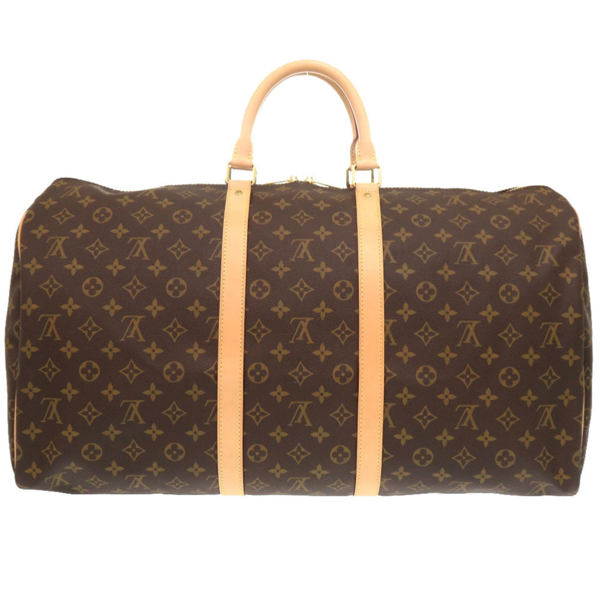 Louis Vuitton Brown Monogram Canvas Boston Bag (Pre-Owned)