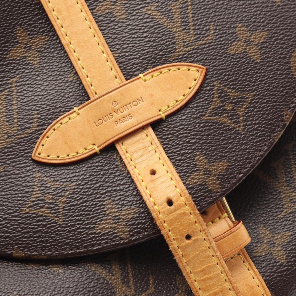 Louis Vuitton Brown Coated Canvas Leather Shoulder Bag (Pre-Owned)