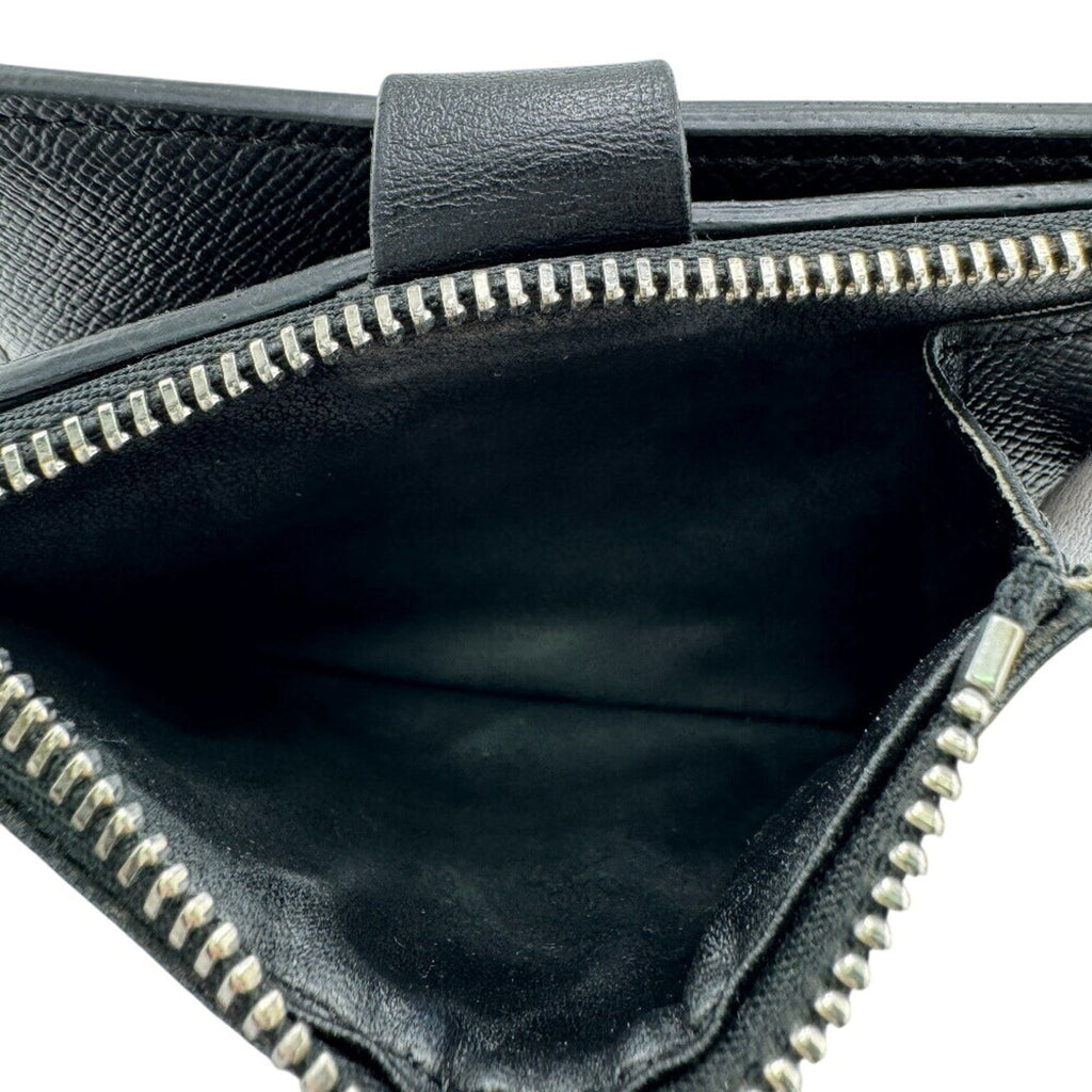 Louis Vuitton Black Gray Leather Wallet (Bi-Fold) (Pre-Owned)