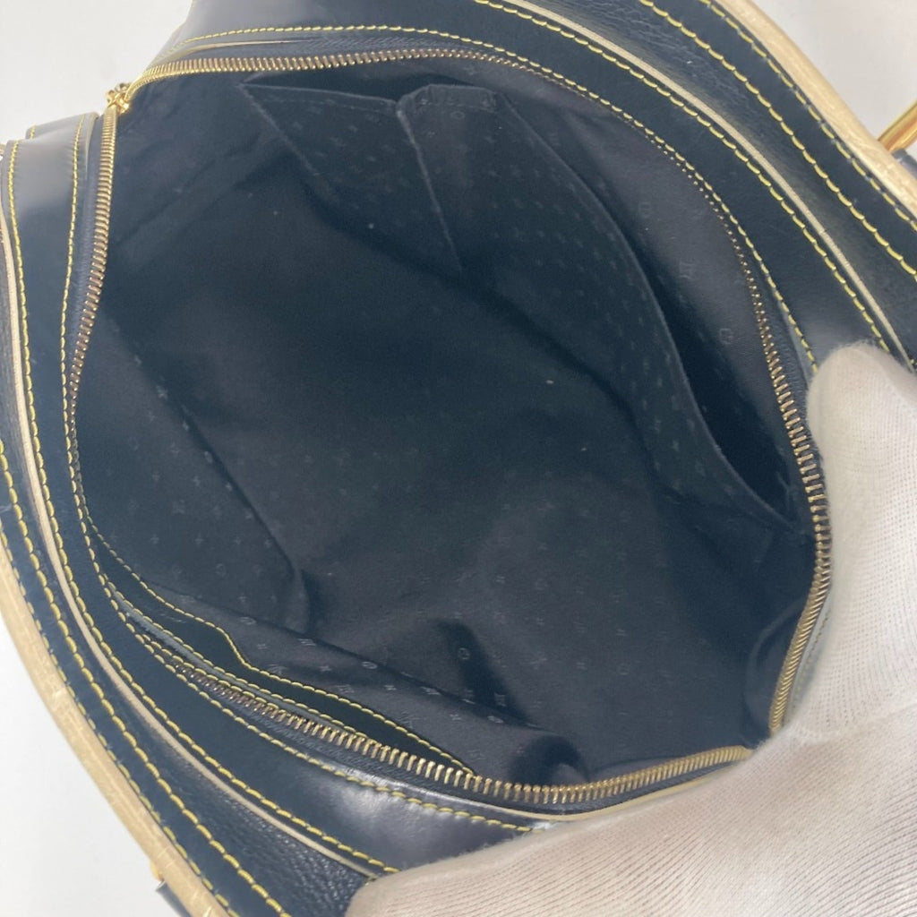 Louis Vuitton Black Noir Suhali Leather Handbag Shoulder Bag (Pre-Owned)