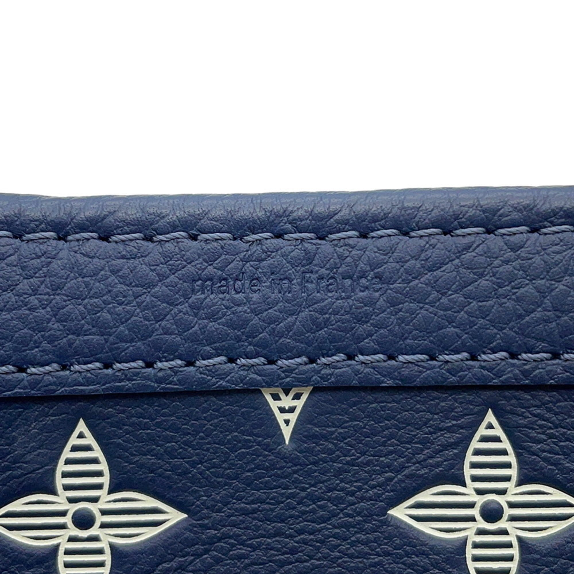 Louis Vuitton Navy White Monogram Shadow Shoulder Bag (Pre-Owned)