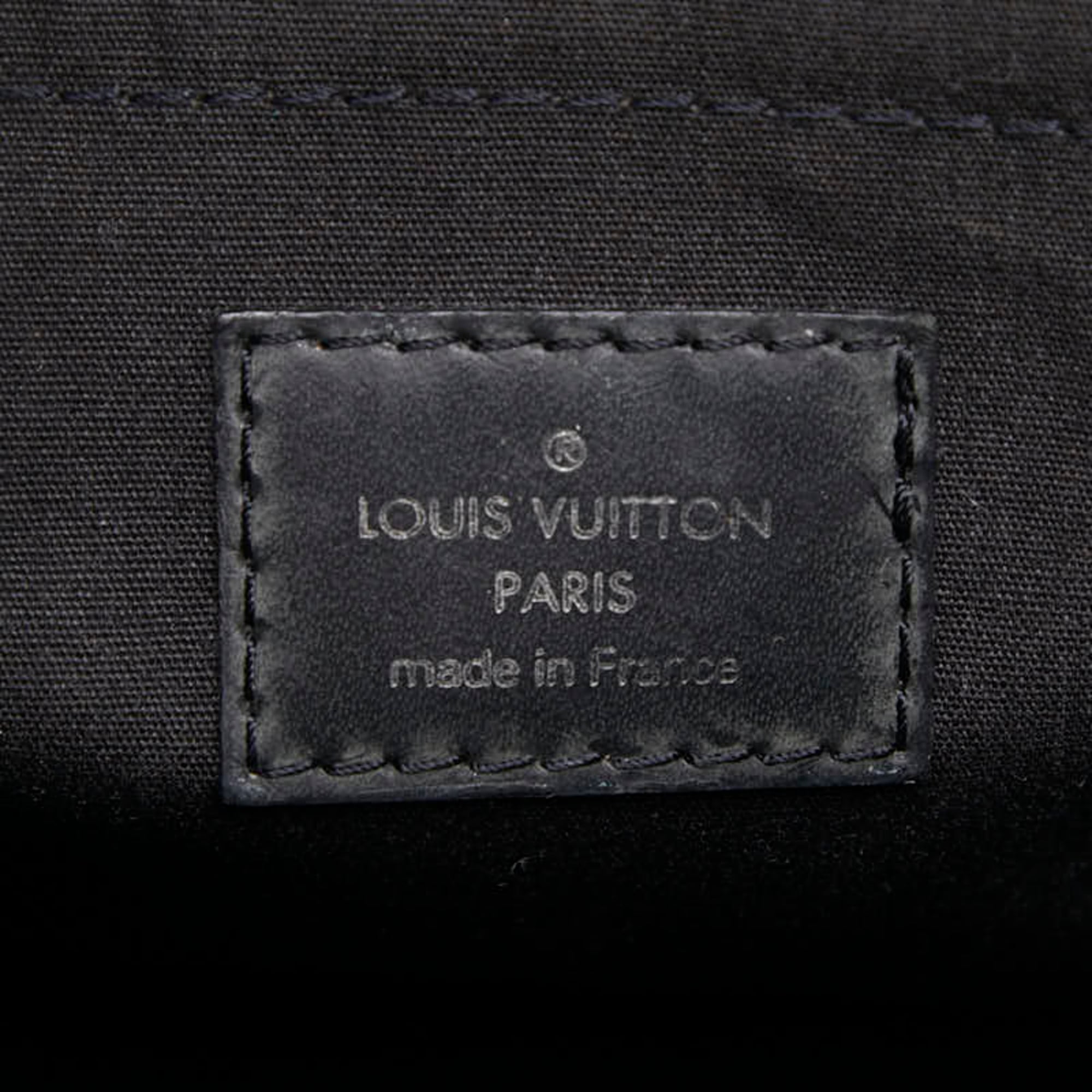 Louis Vuitton Black Noir Leather Handbag (Pre-Owned)