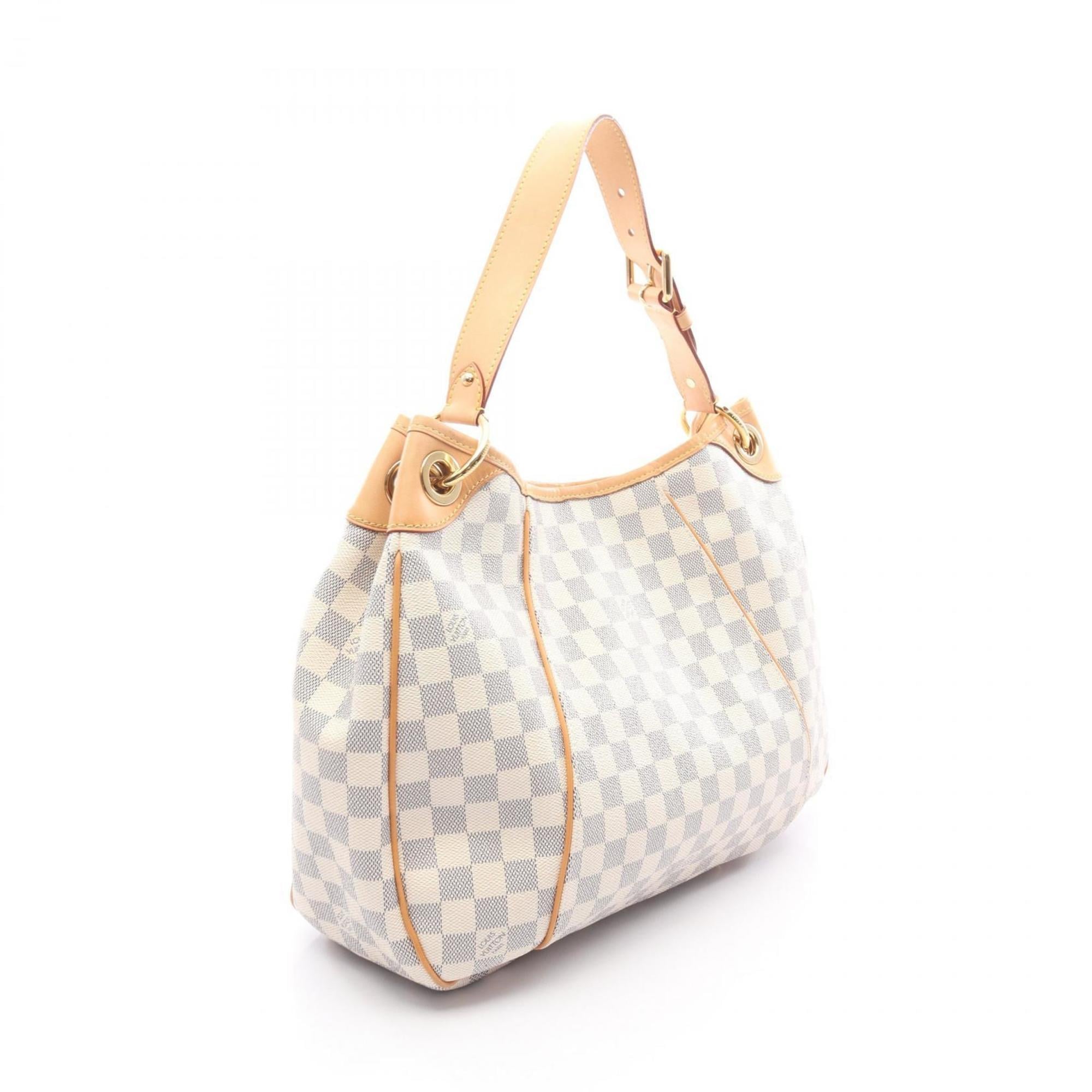 Louis Vuitton Damier Azur White Coated Canvas Shoulder Bag (Pre-Owned)