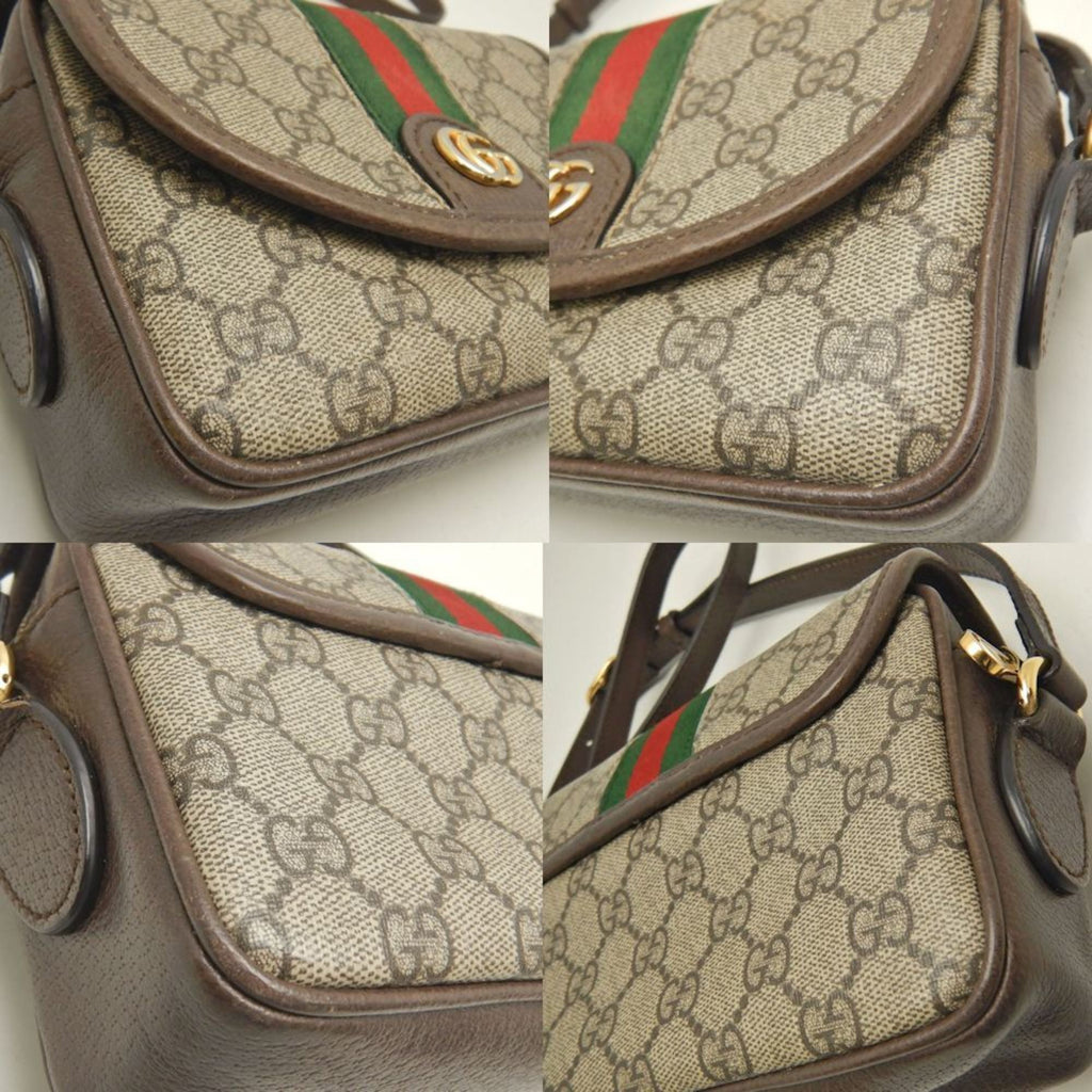 Ophidia Flap Shoulder Bag GG Coated Canvas Mini