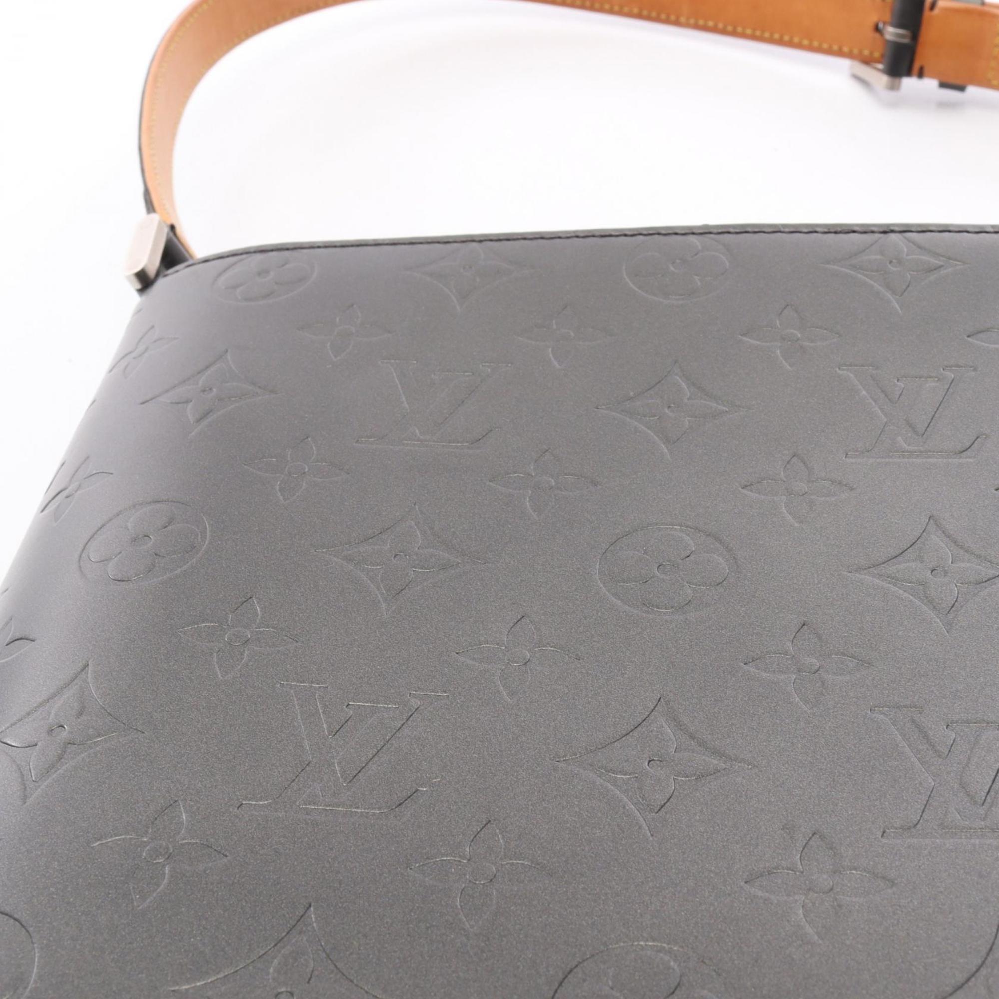 Louis Vuitton Black Leather Shoulder Bag (Pre-Owned)