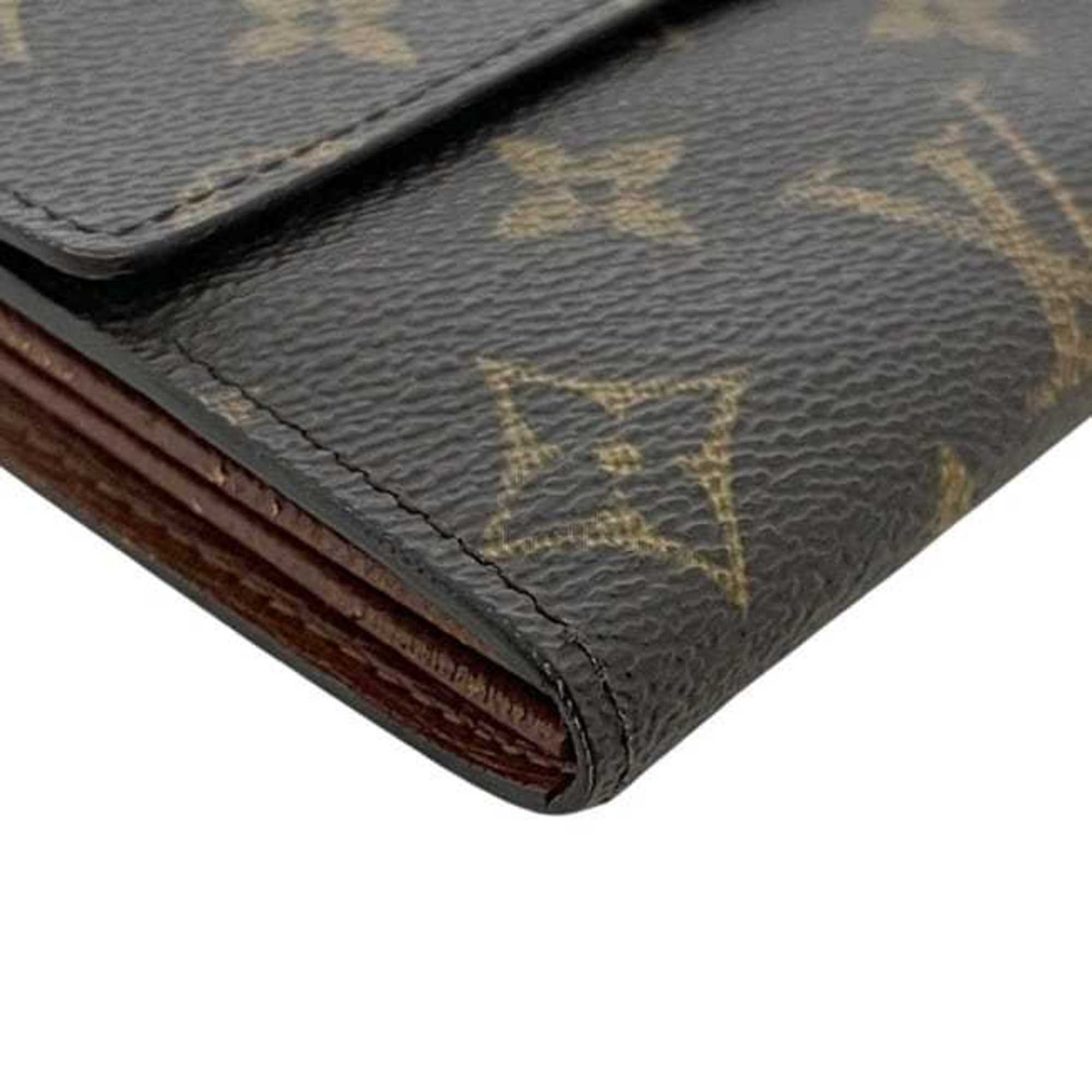 Louis Vuitton Monogram Brown Monogram Long Wallet (Bi-Fold) (Pre-Owned)