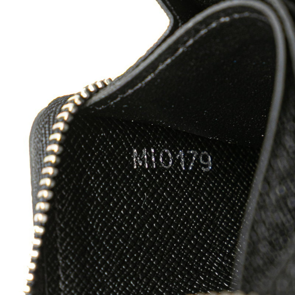 Louis Vuitton Taiga Ardoise Black Leather Coin Purse/Coin Case (Pre-Owned)