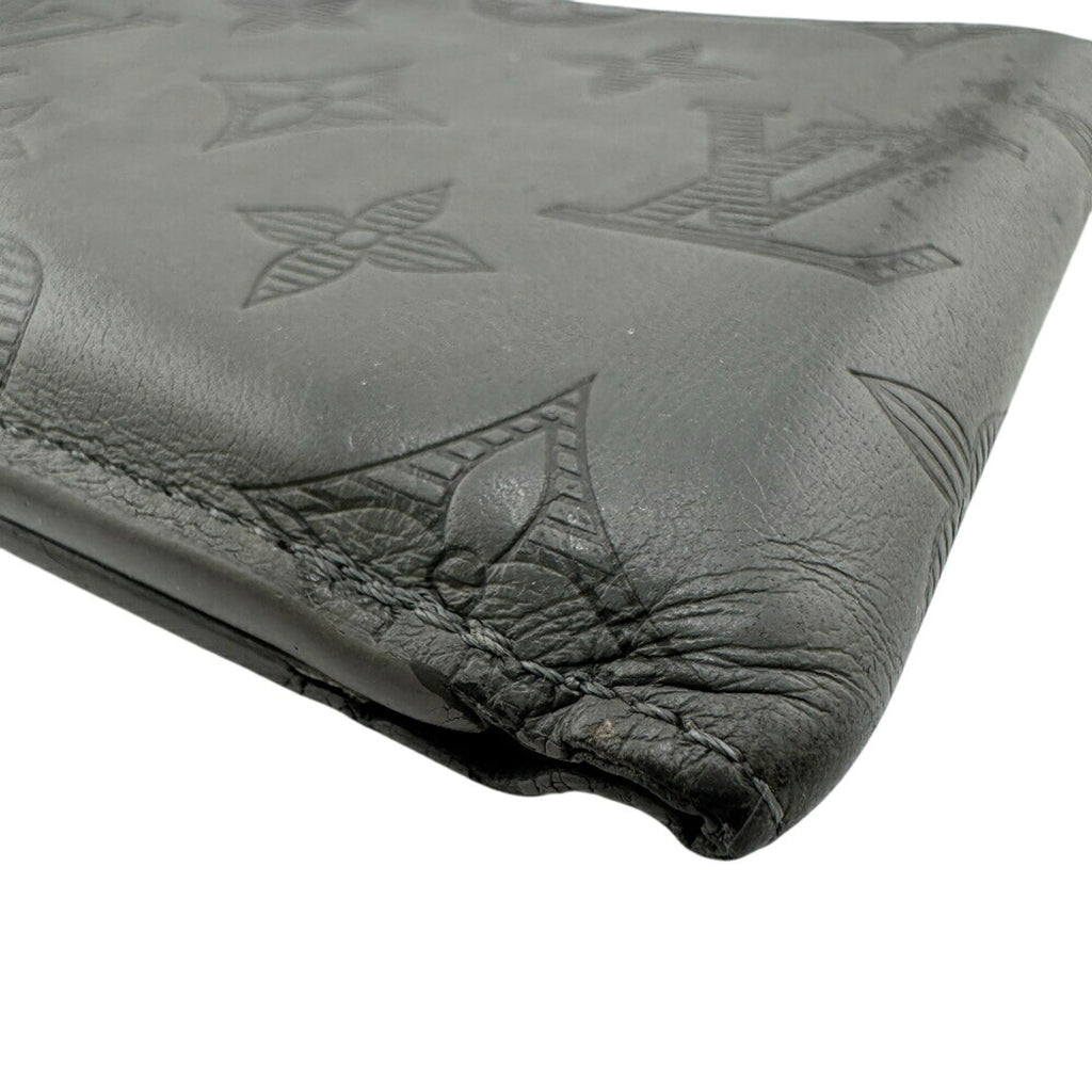 Louis Vuitton Dark Gray Gray Leather Wallet (Bi-Fold) (Pre-Owned)