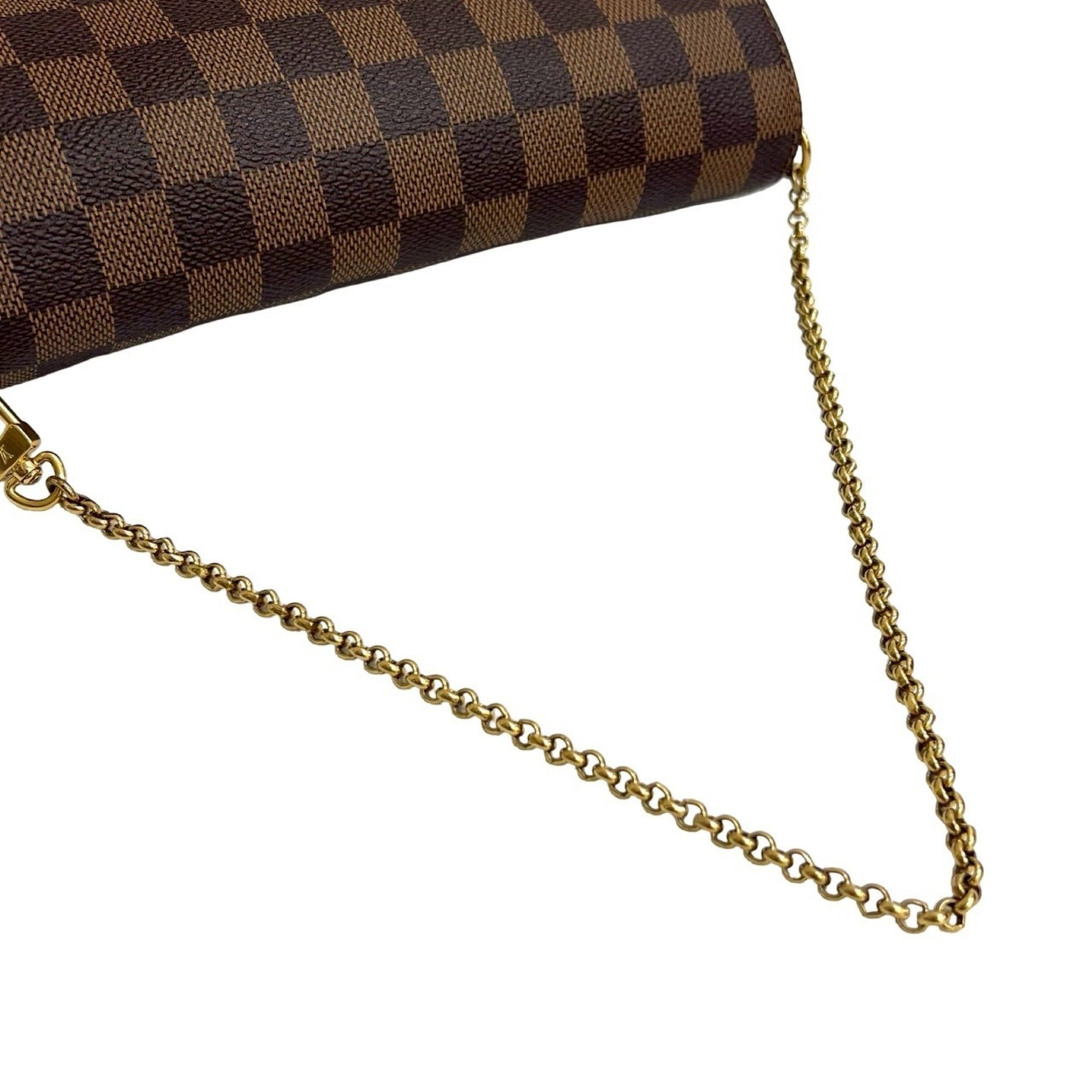 Louis Vuitton Brown Leather Pvc Pochette Shoulder Bag (Pre-Owned)