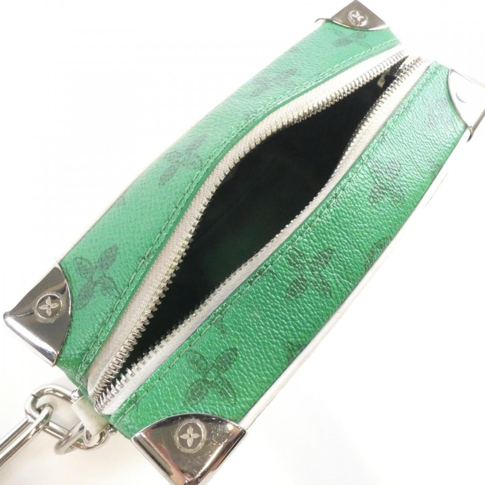 Louis Vuitton Vert Coated Canvas Shoulder Bag (Pre-Owned)