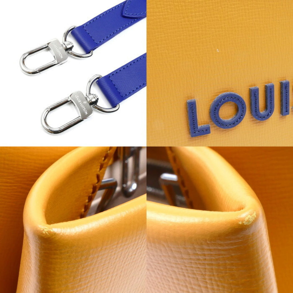 Louis Vuitton Blue Orange Leather Shoulder Bag (Pre-Owned)