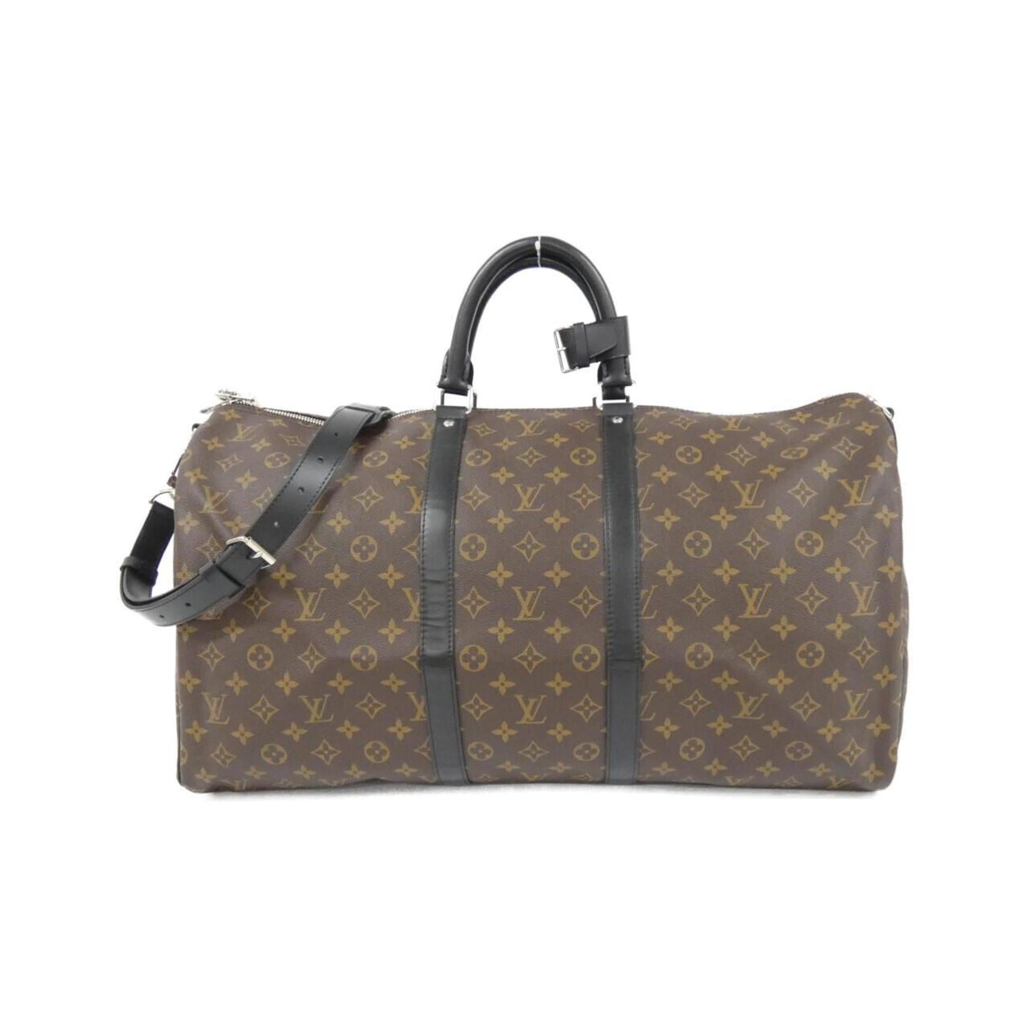 Louis Vuitton Marron Coated Canvas Boston Bag (Pre-Owned)