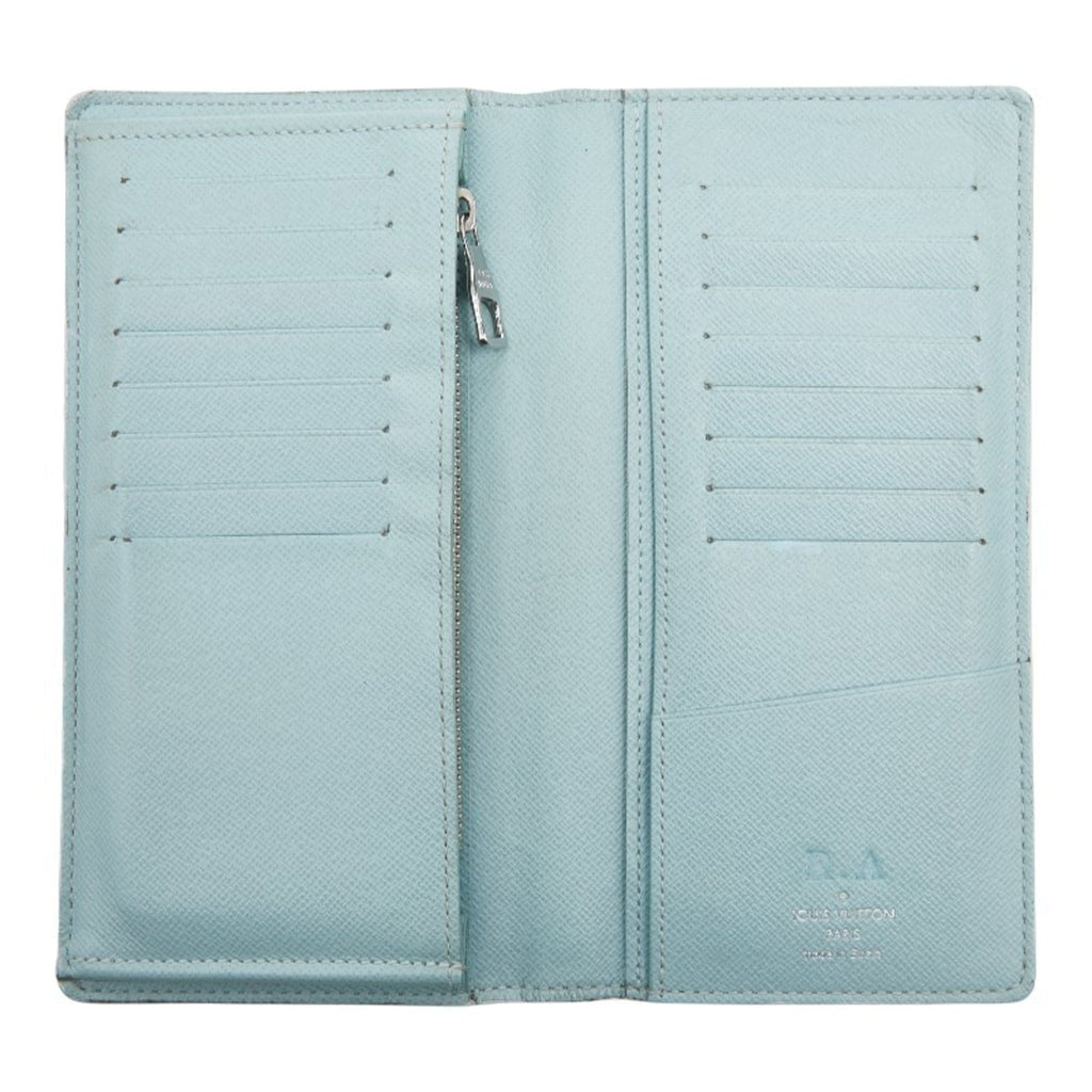 Louis Vuitton Light Blue Multi-Color Pvc Long Wallet (Bi-Fold) (Pre-Owned)
