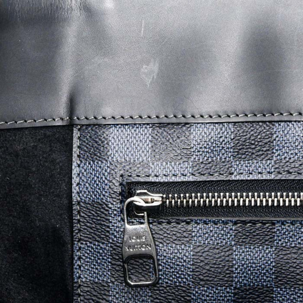 Louis Vuitton Damier Cobalt Black Blue Damier Graphite Tote Bag (Pre-Owned)