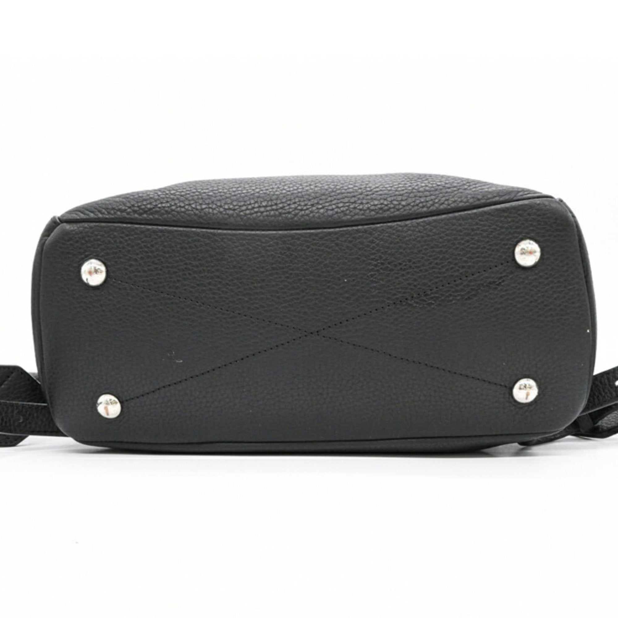 Louis Vuitton Black Leather Backpack (Pre-Owned)