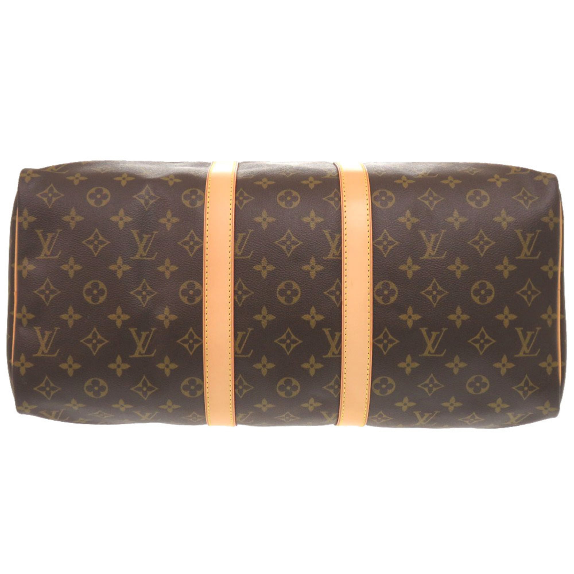 Louis Vuitton Brown Monogram Canvas Boston Bag (Pre-Owned)