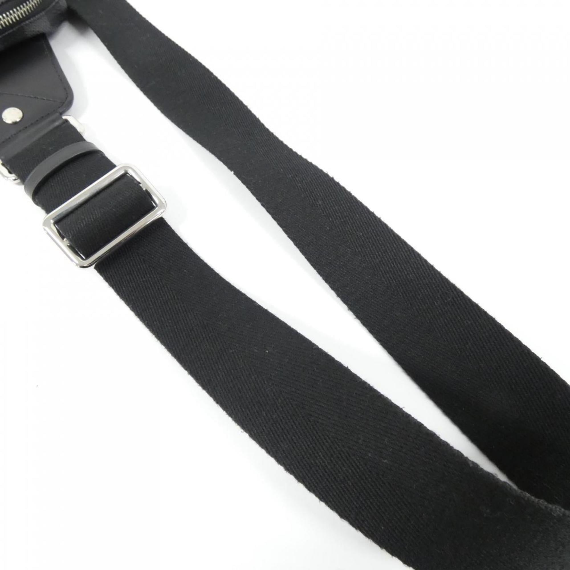 Louis Vuitton Dark Gray Gray Coated Canvas Shoulder Bag (Pre-Owned)