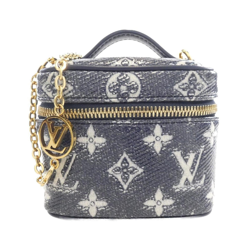 Louis Vuitton Navy White Cotton Shoulder Bag (Pre-Owned)