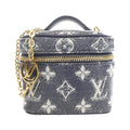 Louis Vuitton Navy White Cotton Shoulder Bag (Pre-Owned)