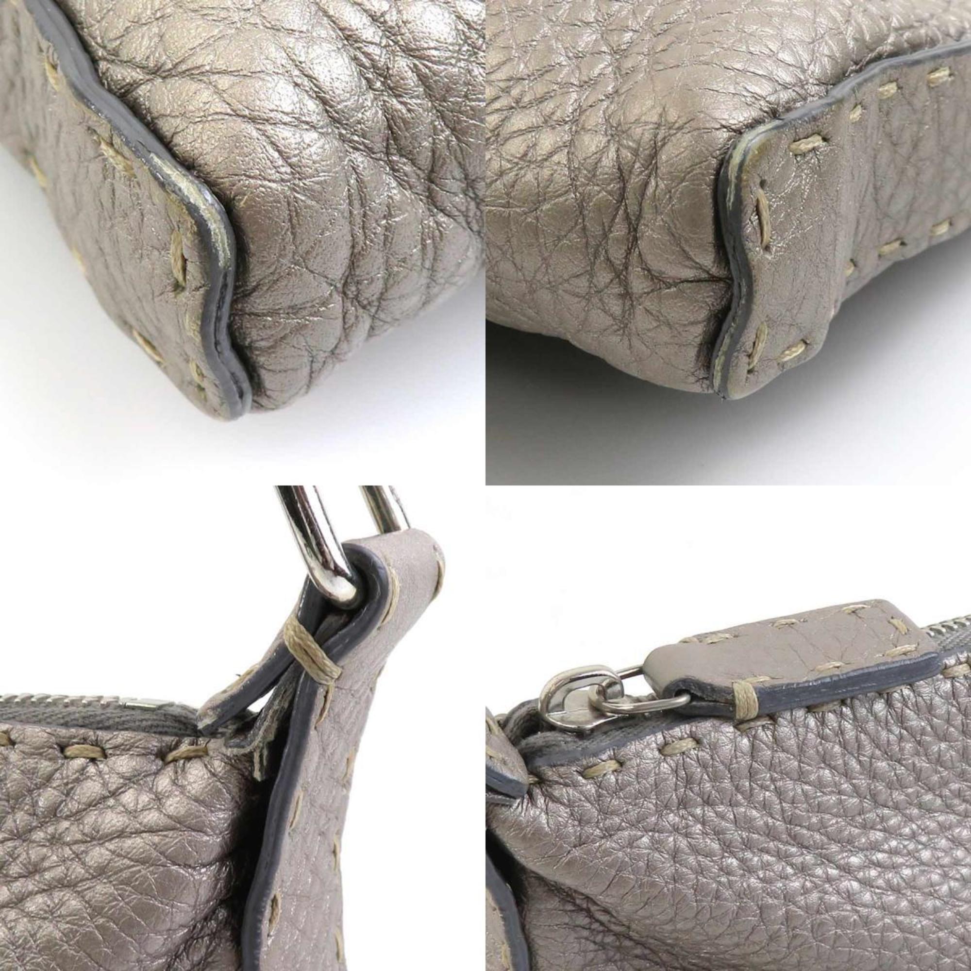 Vintage Selleria Zip Messenger Bag Leather Small