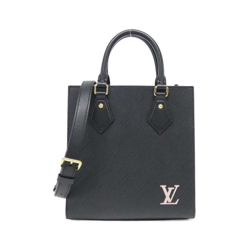 Louis Vuitton Black Leather Handbag (Pre-Owned)