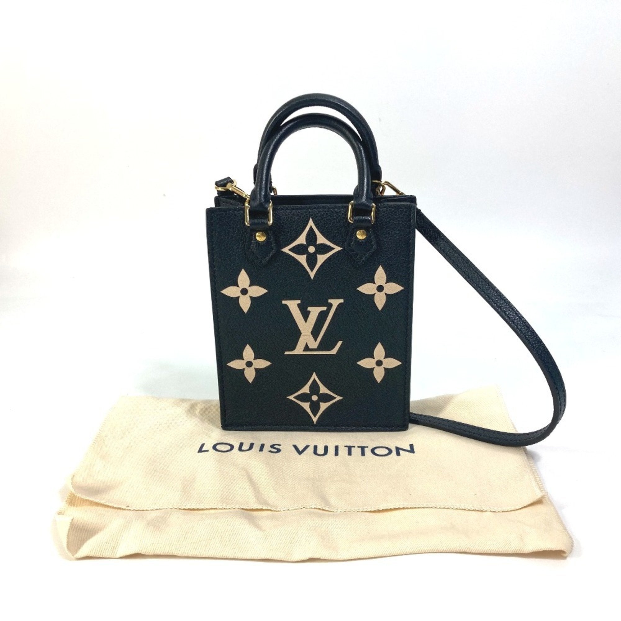 Louis Vuitton Black Monogram Empreinte Handbag Shoulder Bag (Pre-Owned)