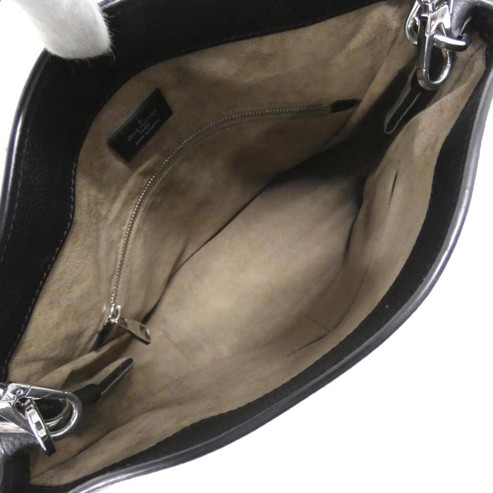 Louis Vuitton Black Leather Shoulder Bag (Pre-Owned)