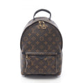 Louis Vuitton Black Brown Coated Canvas Leather Backpack (Pre-Owned)