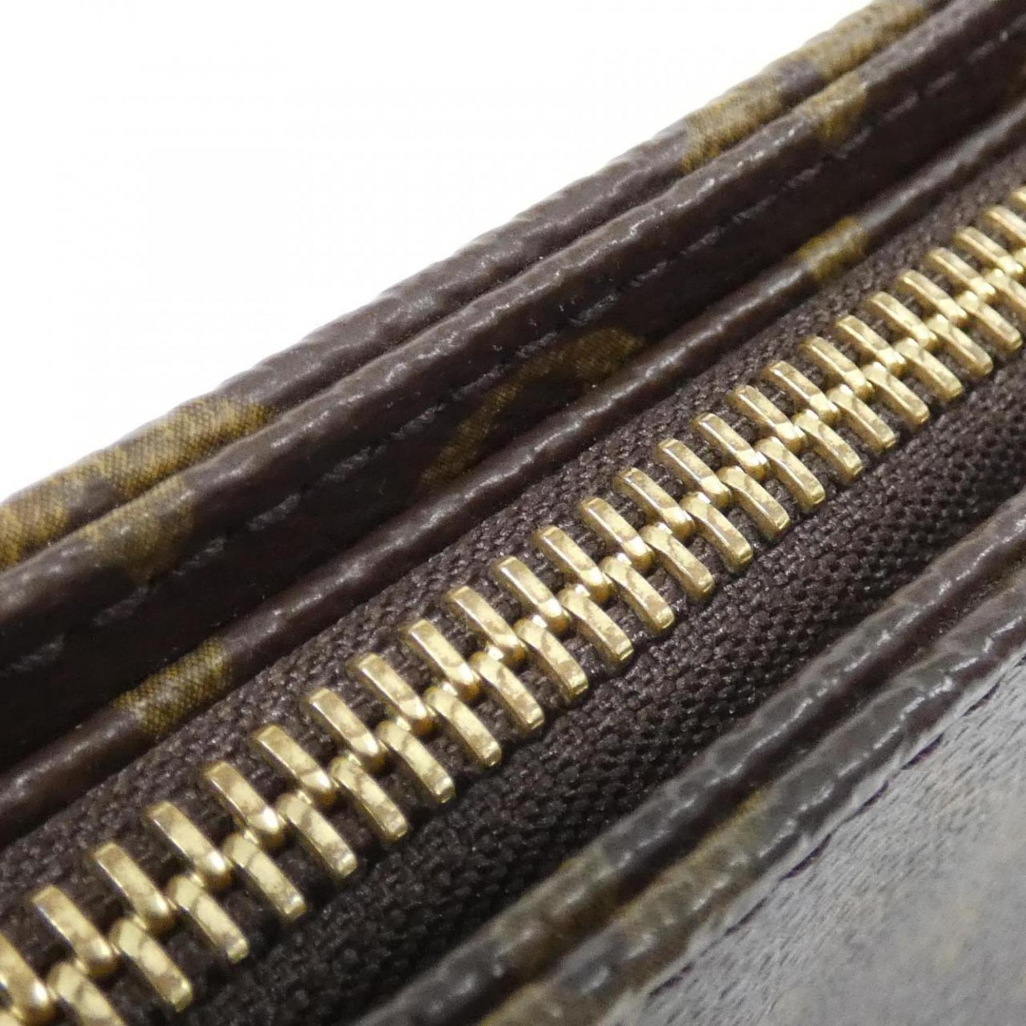 Louis Vuitton Marron Coated Canvas Shoulder Bag (Pre-Owned)