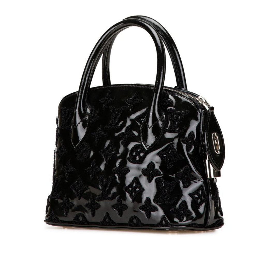 Louis Vuitton Black Noir Patent Leather Handbag (Pre-Owned)