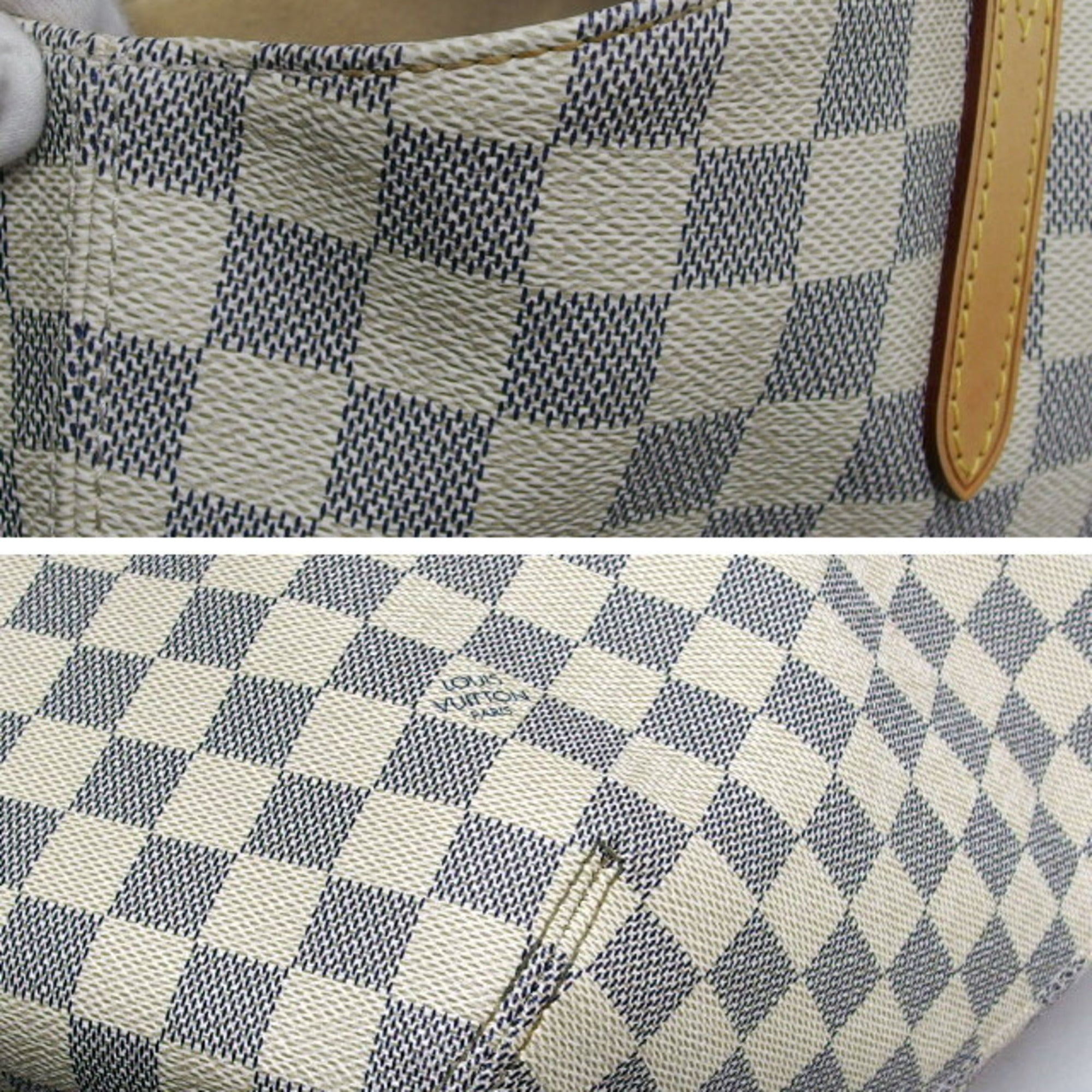Louis Vuitton Damier Azur Shoulder Bag Tote Bag (Pre-Owned)
