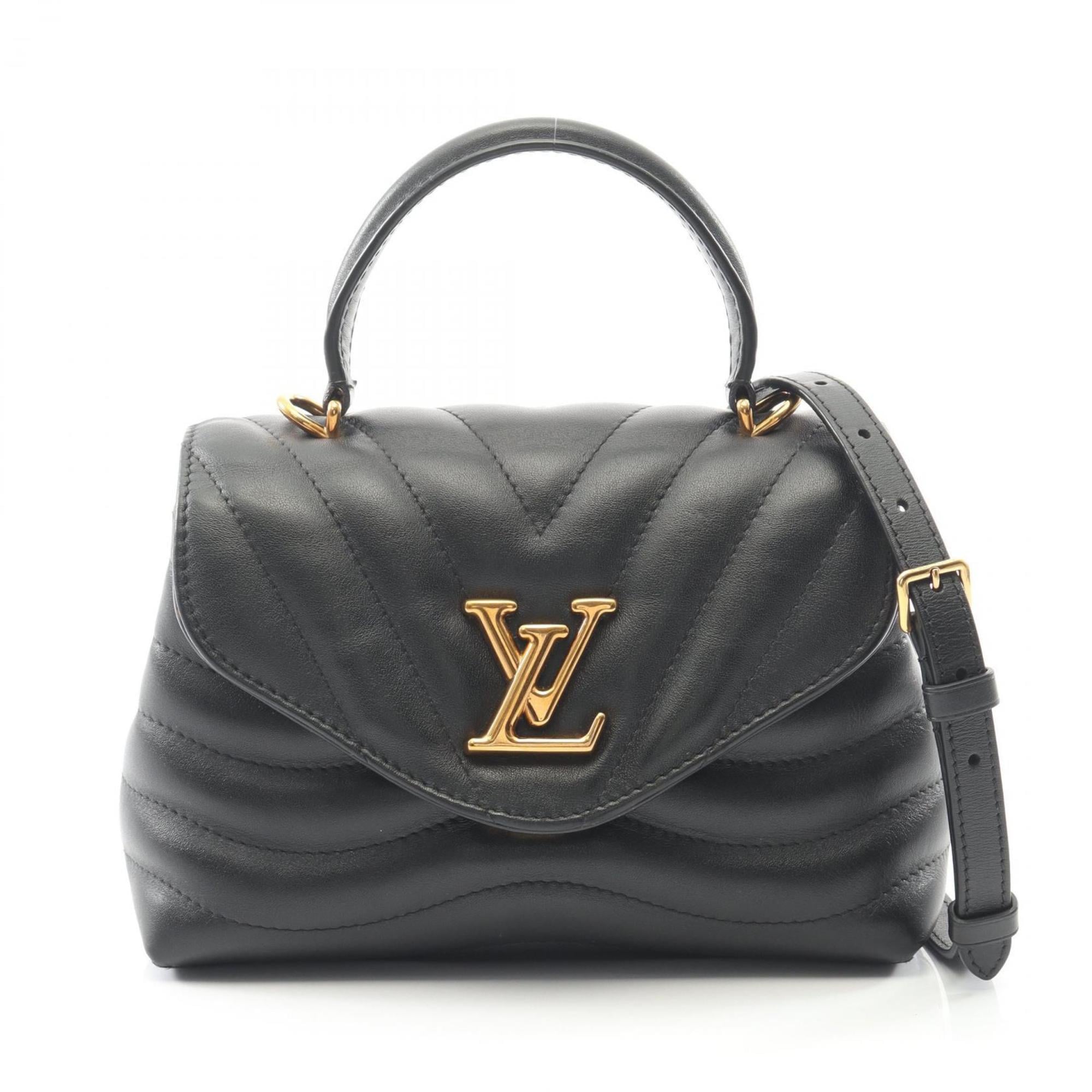 Louis Vuitton Black Noir Leather Handbag (Pre-Owned)