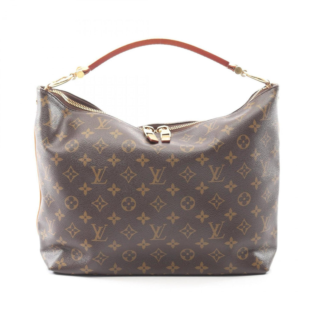 Louis Vuitton Monogram Brown Coated Canvas Leather Shoulder Bag (Pre-Owned)
