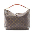 Louis Vuitton Monogram Brown Coated Canvas Leather Shoulder Bag (Pre-Owned)