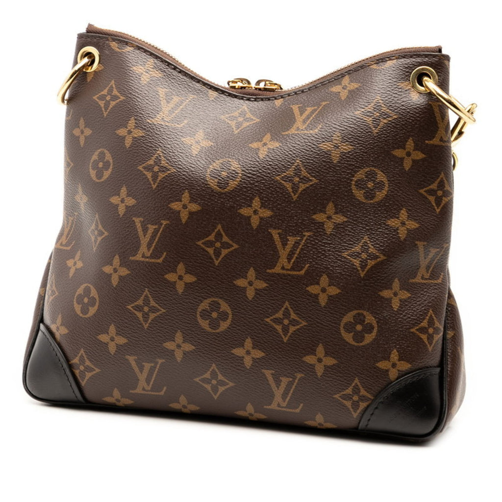 Louis Vuitton Black Brown Pvc Leather Shoulder Bag (Pre-Owned)