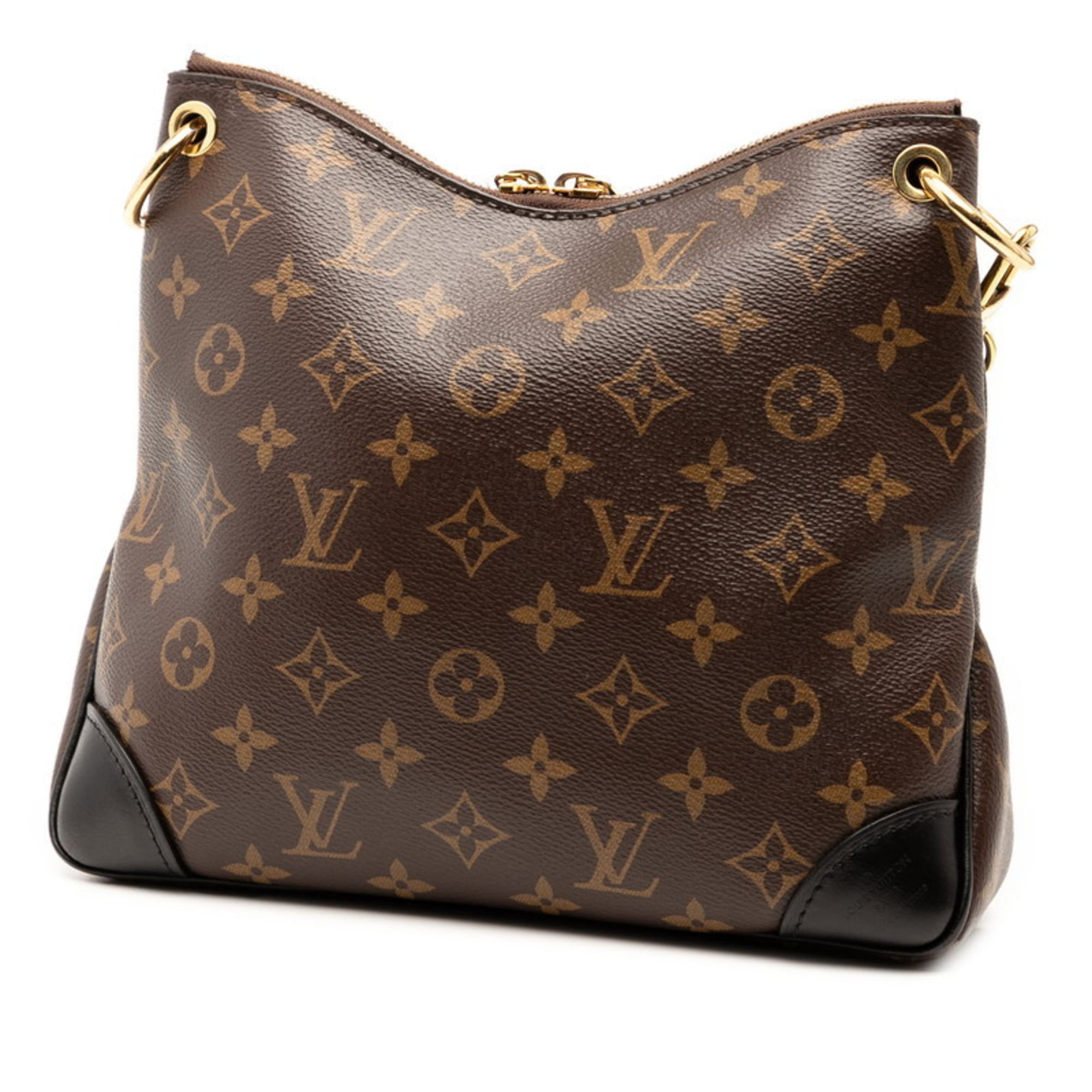 Louis Vuitton Black Brown Pvc Leather Shoulder Bag (Pre-Owned)