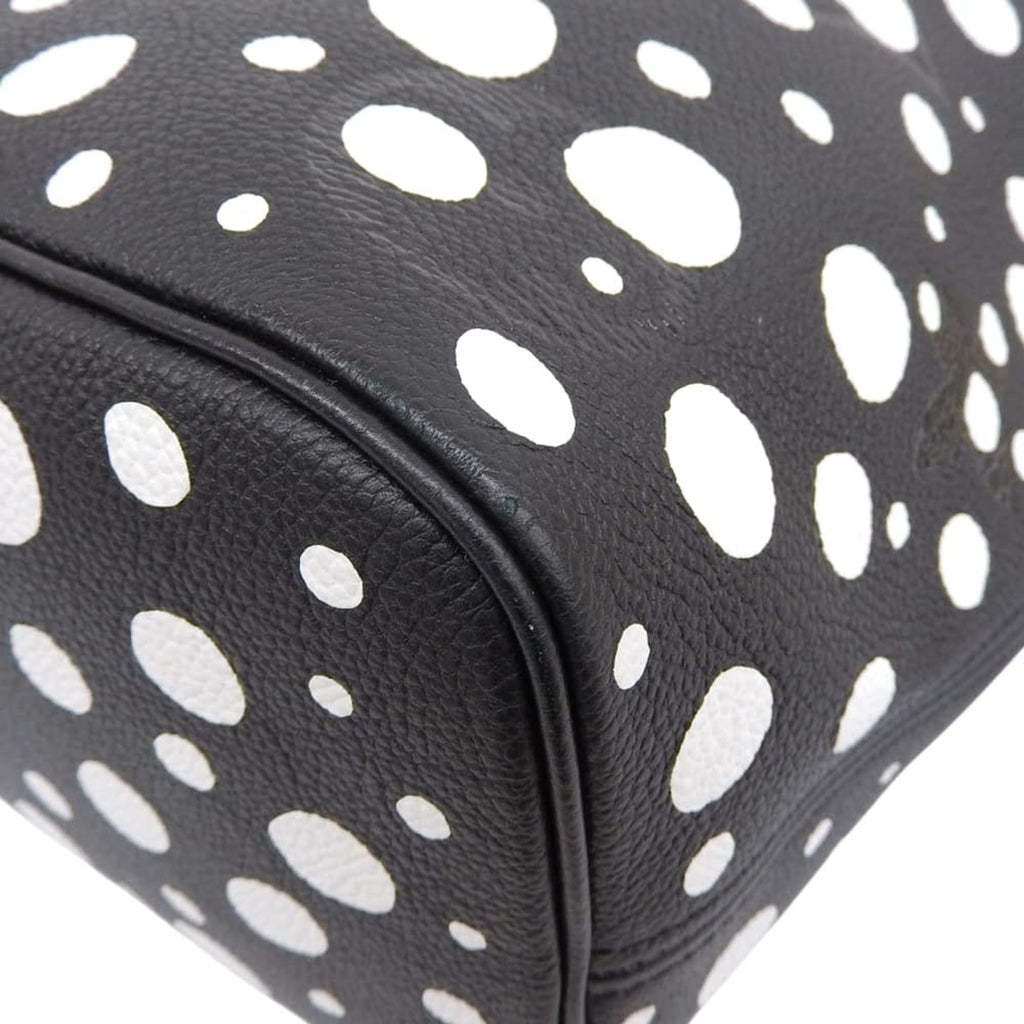 Louis Vuitton Black White Leather Tote Bag (Pre-Owned)