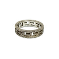 Square G Arabesque Ring Sterling Silver