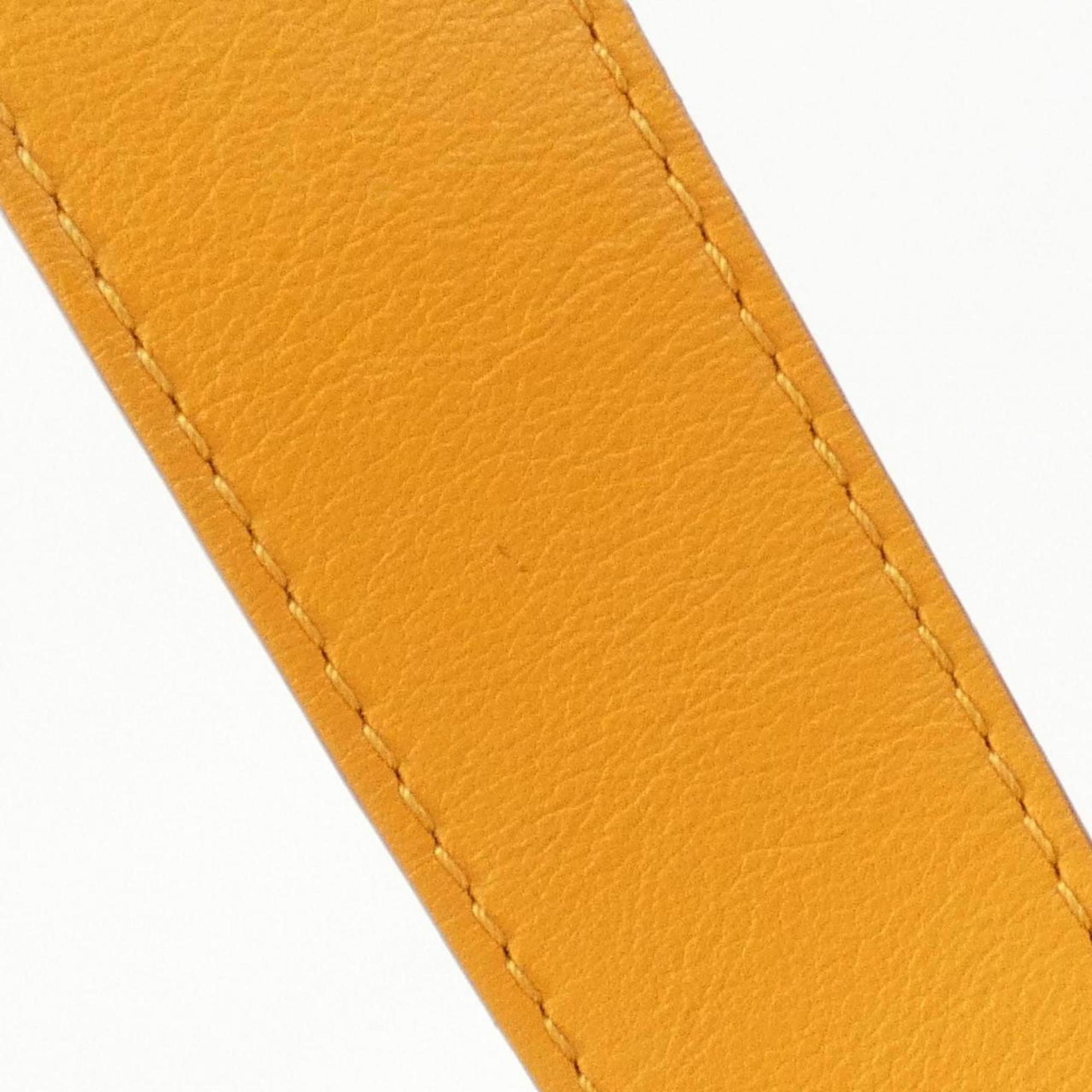 Louis Vuitton Gold Orange Leather Handbag (Pre-Owned)