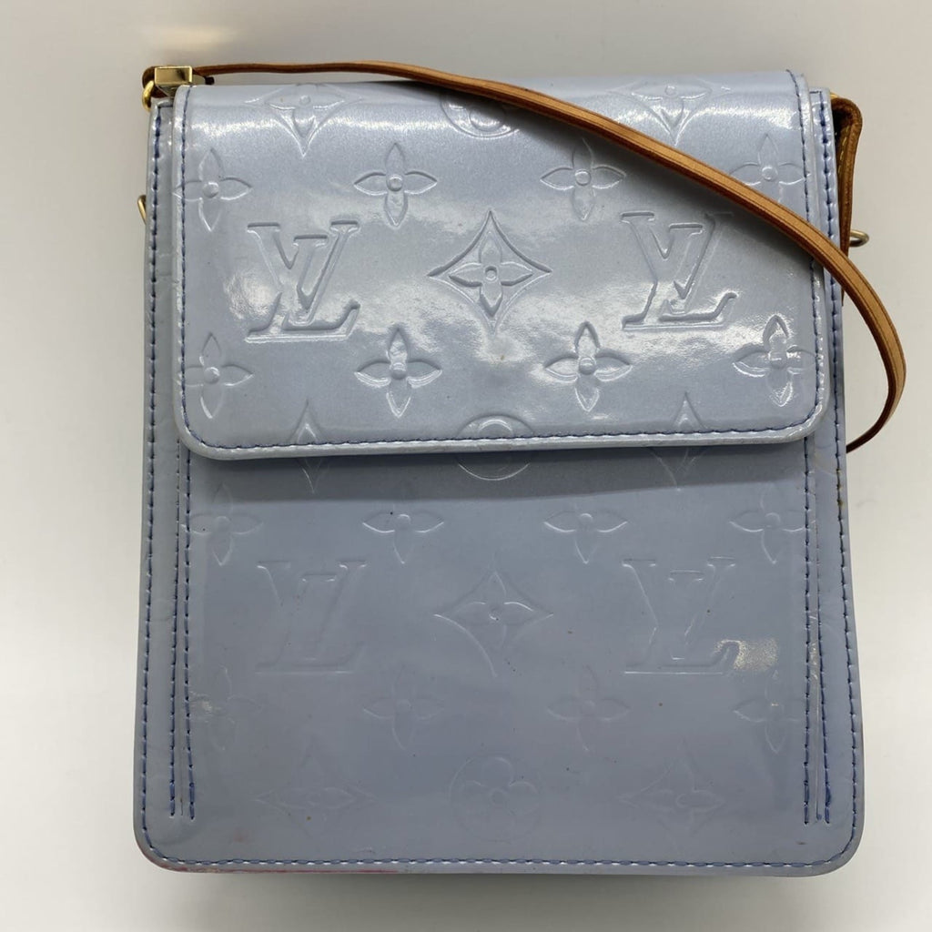 Louis Vuitton Blue Monogram Vernis Pochette Shoulder Bag (Pre-Owned)