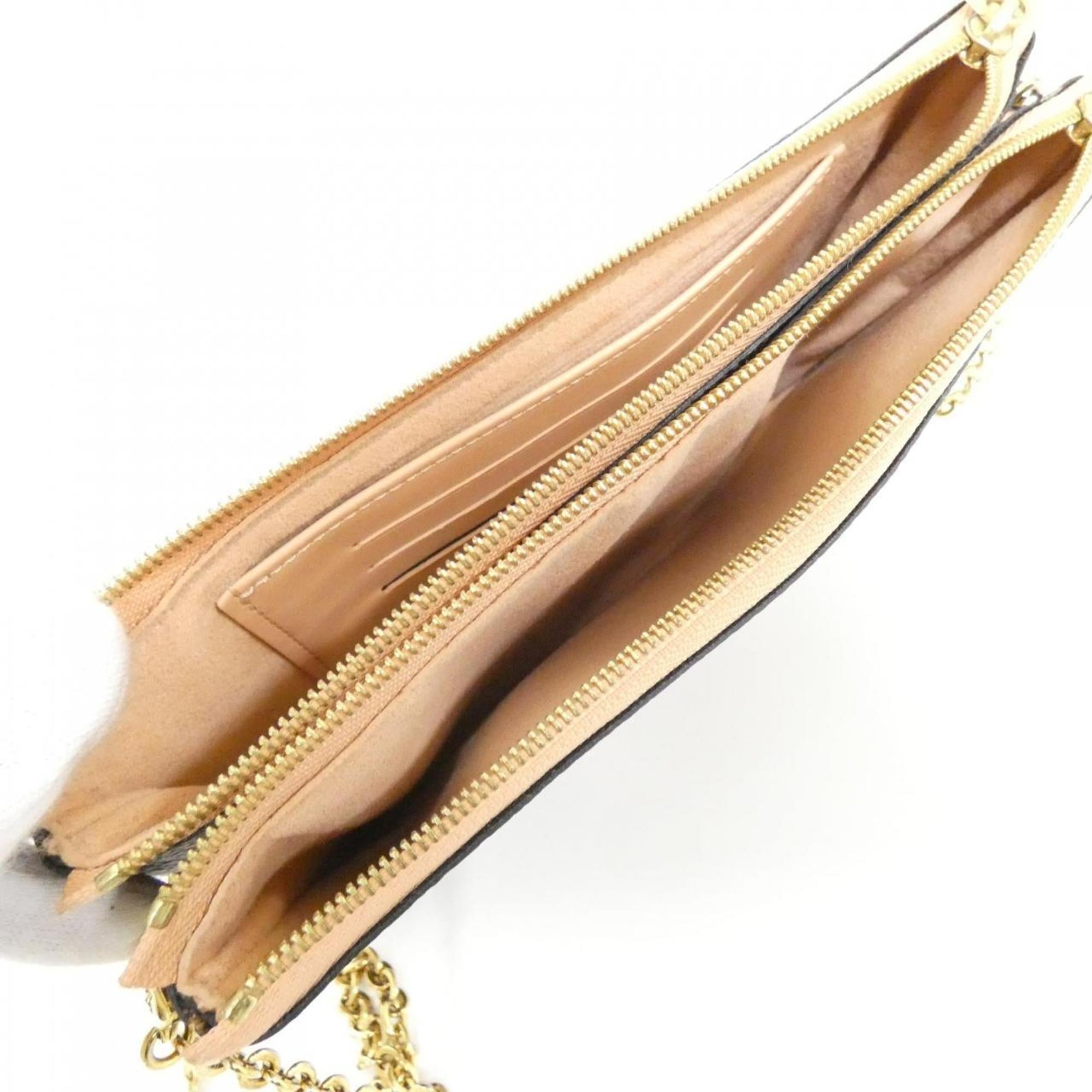 Louis Vuitton Ebene Coated Canvas Pochette Shoulder Bag (Pre-Owned)
