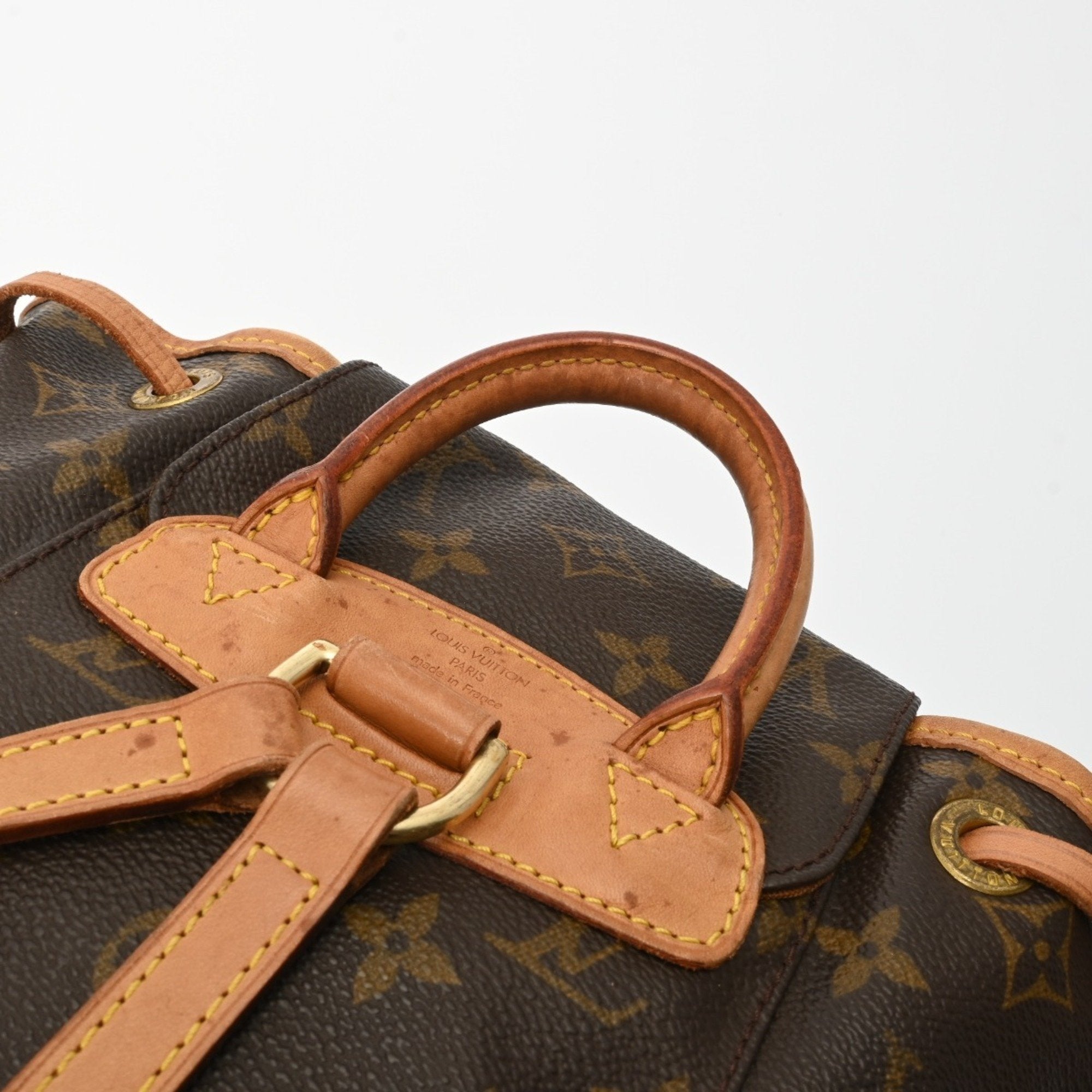 Louis Vuitton Brown Canvas Monogram Backpack (Pre-Owned)