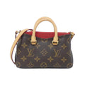 Louis Vuitton Cerise Marron Coated Canvas Leather Handbag (Pre-Owned)
