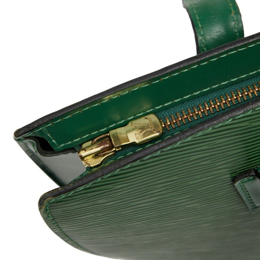 Louis Vuitton Epi Borneo Green Leather Handbag Shoulder Bag (Pre-Owned)