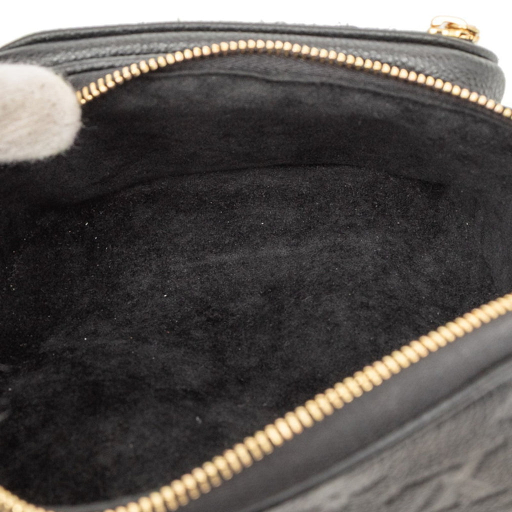 Louis Vuitton Black Noir Leather Handbag Shoulder Bag (Pre-Owned)