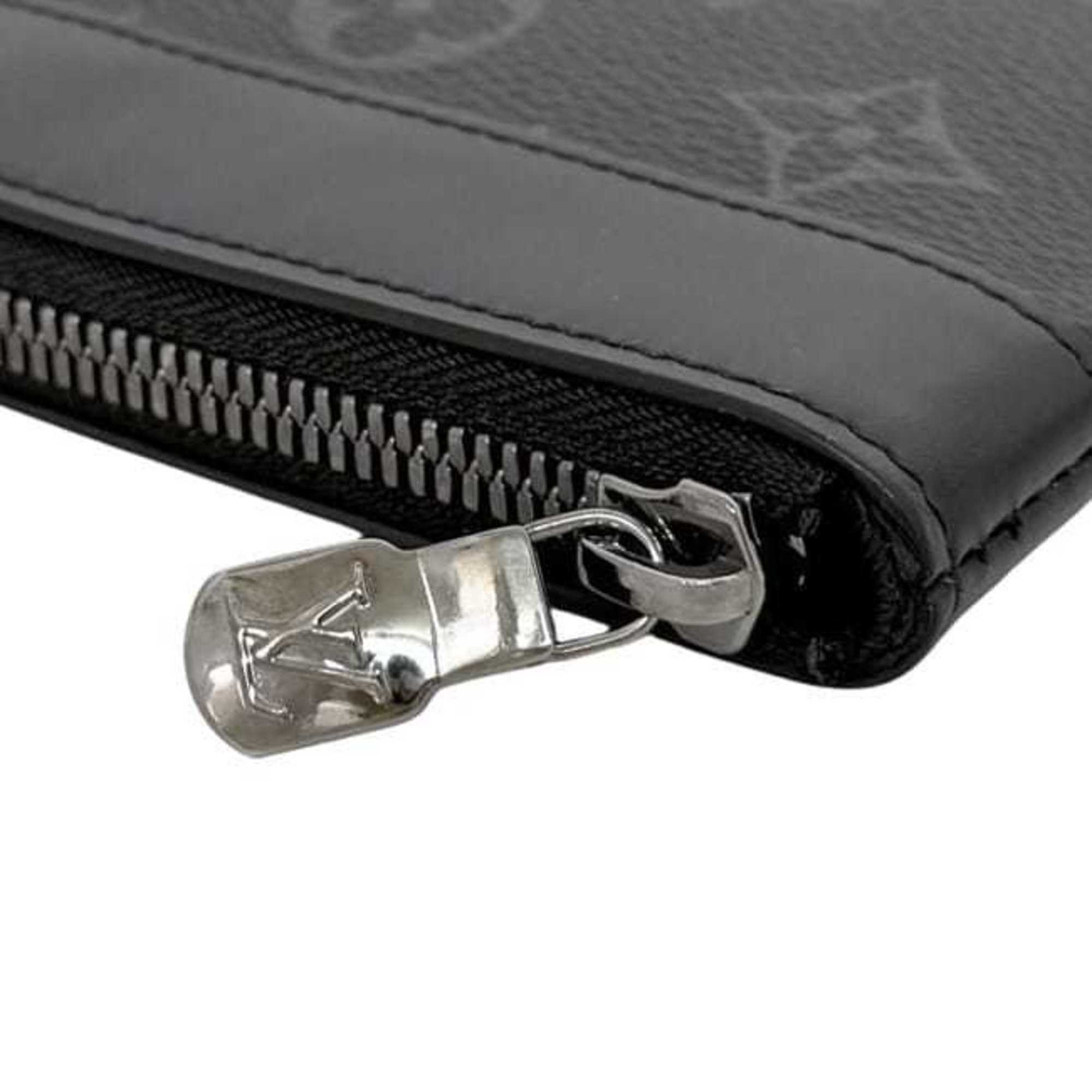 Louis Vuitton Black Monogram Eclipse Monogram Eclipse Leather Pochette Pouch (Pre-Owned)
